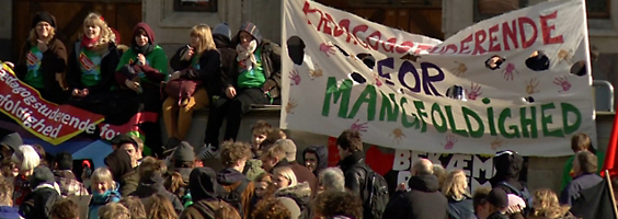 Demonstration i Århus for mangfoldighed