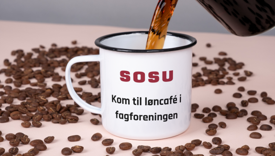 Medlemmer af FOA SOSU inviteres til løncafé i fagforeningen for at lære at tjekke lønsedlen og se, om lønnen er korrekt.